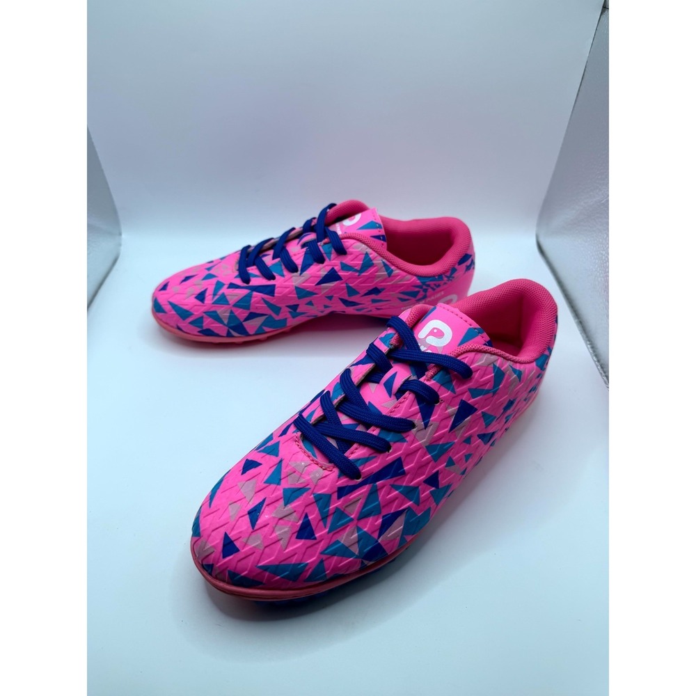 Dream Pairs Boys & Girls Turf SDSO223K Kids 4 Fuchsia Lace Up Soccer‎ Cleats
